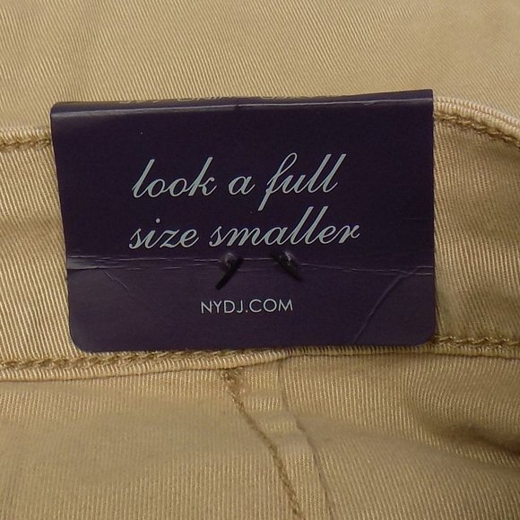 NYDJ Not Your Daughters Jeans Reese Relaxed Chino Pant Size 6P Quicksand NWT - Picture 10 of 12